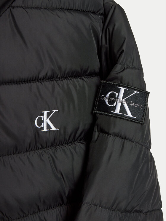 Calvin Klein Jeans Calvin Klein Jeans Kurtka zimowa Inst Logo IB0IB02174 Czarny Regular Fit