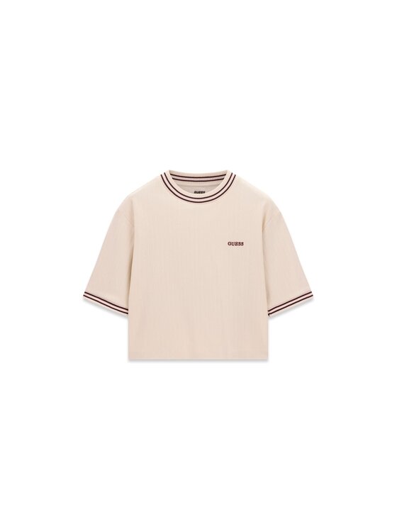 Guess Guess T-Shirt 183937 Beżowy Classic Fit