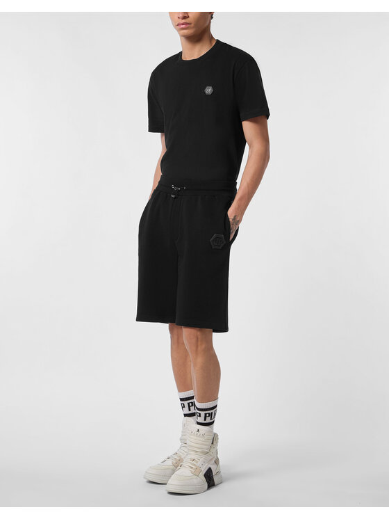 PHILIPP PLEIN PHILIPP PLEIN Pantaloncini sportivi 24623 Nero Jogger Fit
