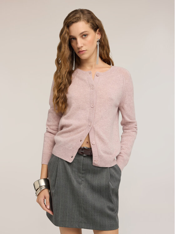 Motivi Motivi Cardigan M391W004101N006 Rosa Regular Fit