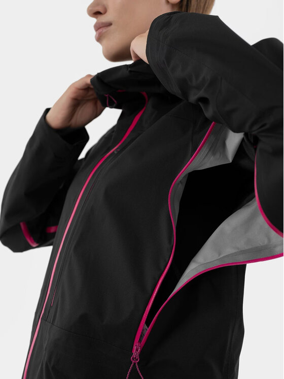 4F 4F Kurtka narciarska H4Z22KUDN009-22S Czarny Regular Fit
