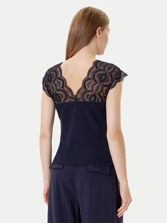 Morgan Morgan Bluzka 251-DELI Granatowy Slim Fit