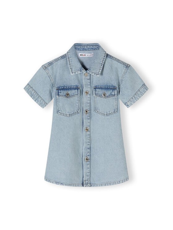 minoti minoti Sukienka jeansowa 22dress41 Niebieski Regular Fit