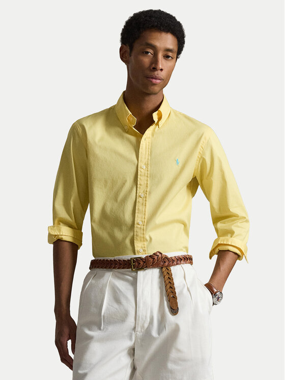 Polo Ralph Lauren Cămașă 710B20512005 Galben Custom Fit