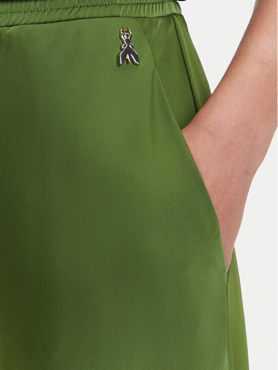 Patrizia Pepe Patrizia Pepe Hlače iz tkanine 8P0657 A459 Zelena Regular Fit