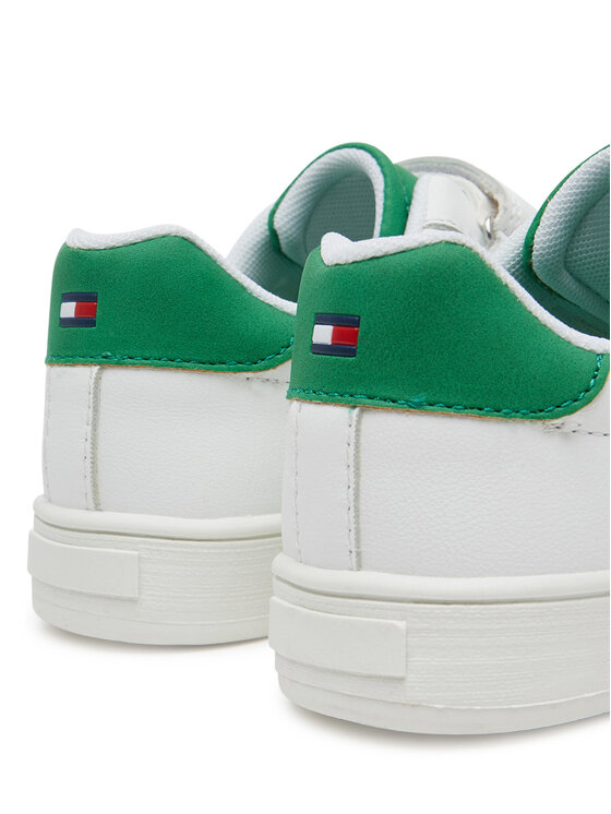 Tommy Hilfiger Tommy Hilfiger Snīkeri Low Cut Velcro Sneaker T1X9-33836-1355 S Balts