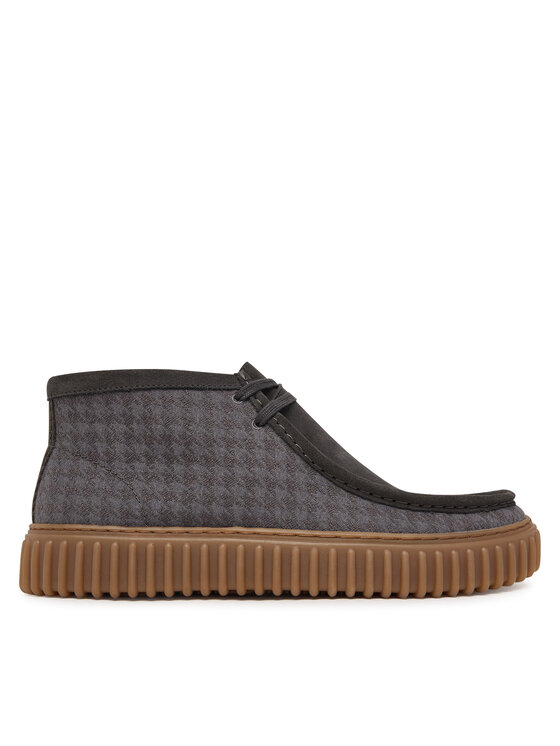 Clarks Clarks Kotníková obuv Torhill Hi 26183426 Šedá