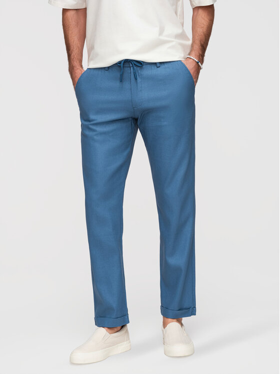 Ombre Ombre Chinosy P1522 Niebieski Chino Fit