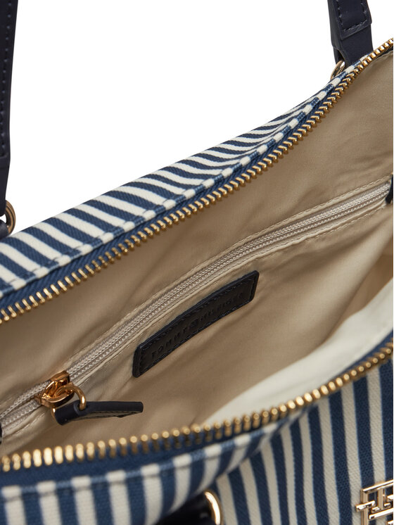 Tommy Hilfiger Tommy Hilfiger Geantă Poppy Summer Tote AW0AW17203 Bleumarin