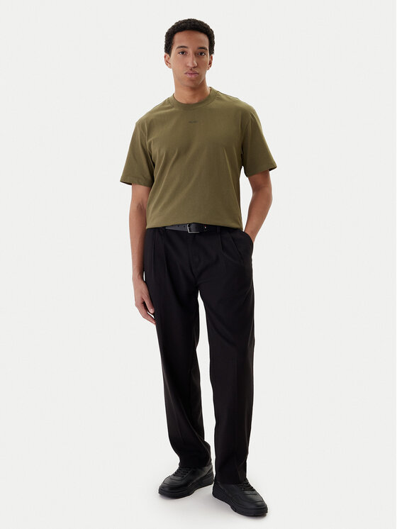 HUGO HUGO Tričko Dapolino 50488330 Zelená Relaxed Fit