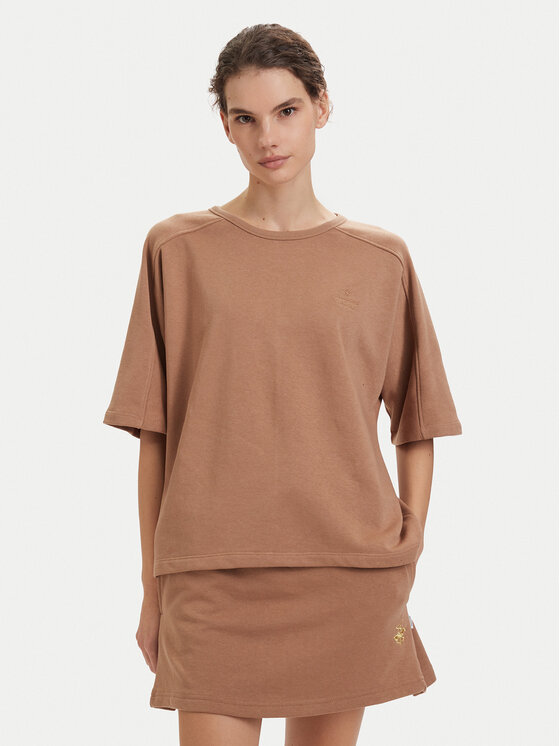 Beverly Hills Polo Club Beverly Hills Polo Club Тишърт P-SS26W-TS00817 Светлокафяв Oversize