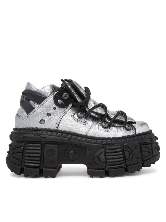 Botine NEW ROCK M-106WALL-C16 Argintiu