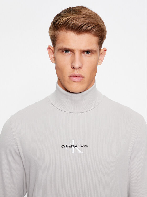 Calvin Klein Jeans Calvin Klein Jeans Golfas J30J324003 Pilka Regular Fit