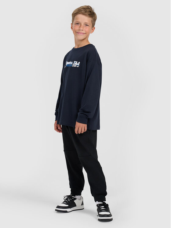 4F 4F Spodnie dresowe APRES SKI Czarny Regular Fit