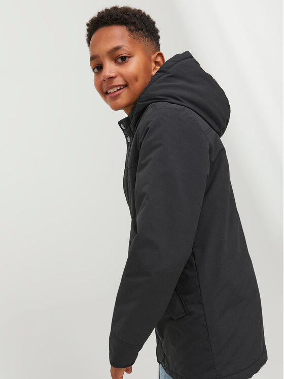 Jack&Jones Junior Jack&Jones Junior Μπουφάν χειμωνιάτικο 12236588 Μαύρο Regular Fit