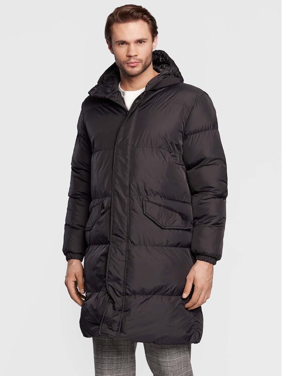 Brave Soul Geacă din puf MJK-MARVEL Negru Regular Fit