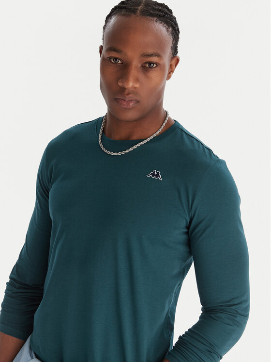 Robe di Kappa Robe di Kappa Longsleeve krekls 631189W Zaļš Slim Fit