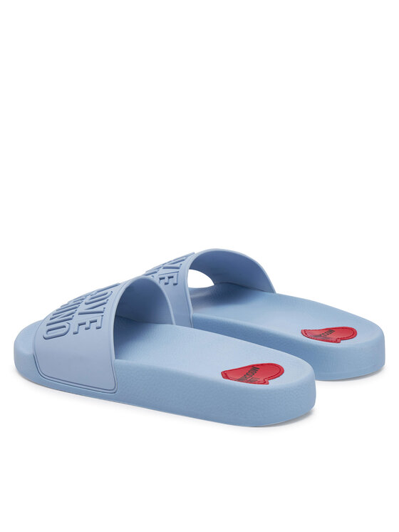 LOVE MOSCHINO LOVE MOSCHINO Klapki JA28052G1MI15712 Niebieski