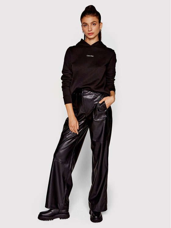 Calvin Klein Jeans Calvin Klein Jeans Pantaloni in similpelle J20J218954 Nero Regular Fit