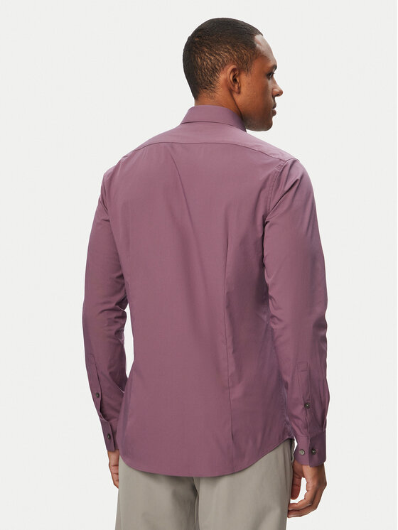 Calvin Klein Calvin Klein Koszula Essentials LV019EU037 Fioletowy jasny Slim Fit