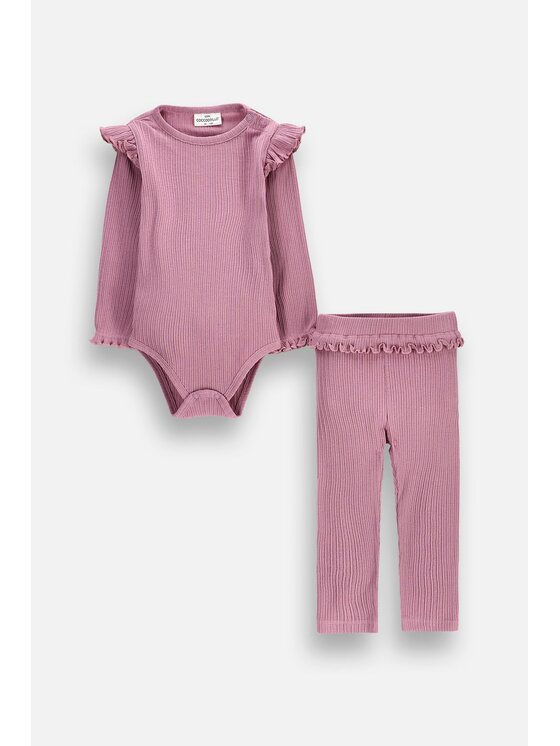 Coccodrillo Coccodrillo Komplet body s kalhotami ZC6117301MGN-016 Fialová Regular Fit