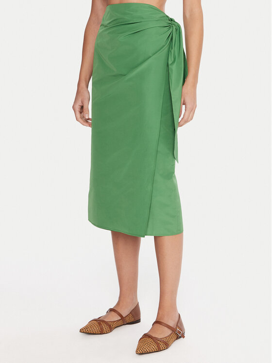 Weekend Max Mara Spódnica midi Nareste 2515101042 Zielony Regular Fit