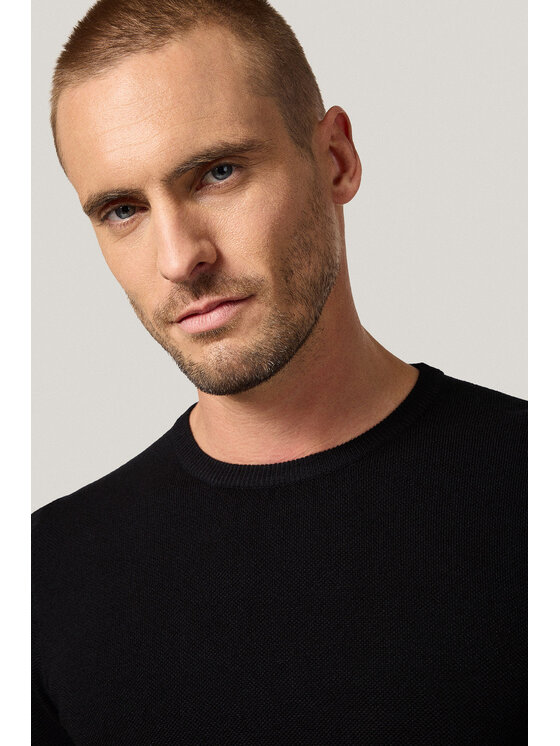 Próchnik Próchnik Sweter PM16 SW073225000026 Czarny Regular Fit