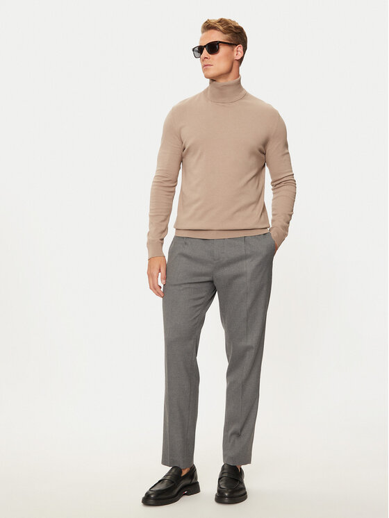 Sisley Sisley Golfas 10F2S2244 Smėlio Slim Fit