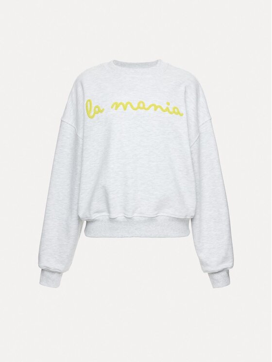 La Mania La Mania Mikina LEVIN Sivá Basic Fit