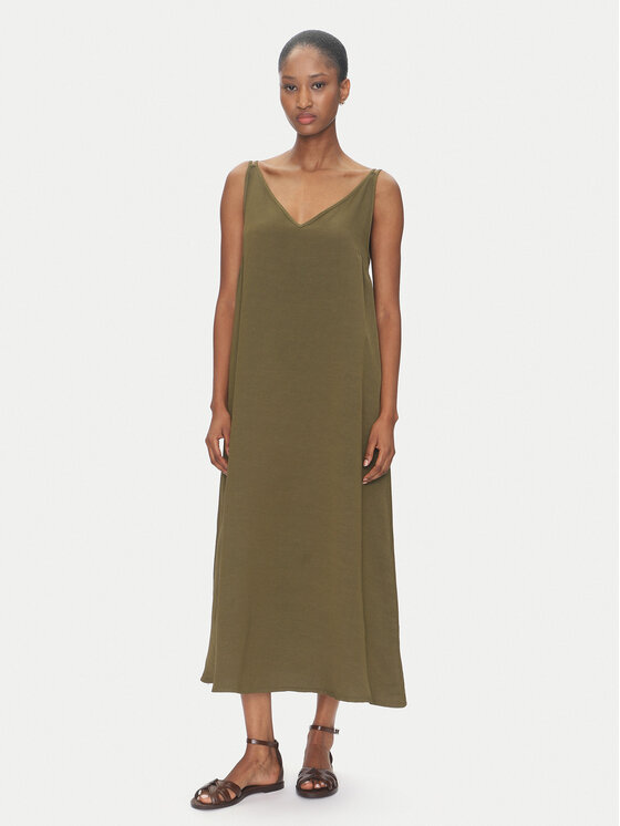 ViCOLO ViCOLO Rochie de vară TD0758 Kaki Regular Fit