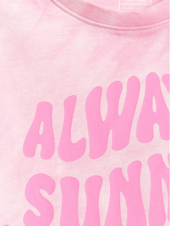4F 4F T-Shirt POOLSIDE CLUB Różowy jasny Loose Fit