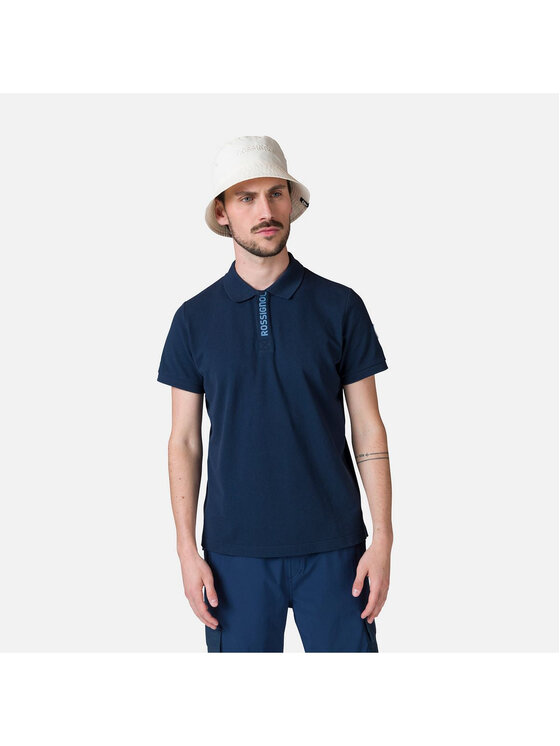 Rossignol Rossignol Polo Rossi Polo Ss Granatowy Regular Fit