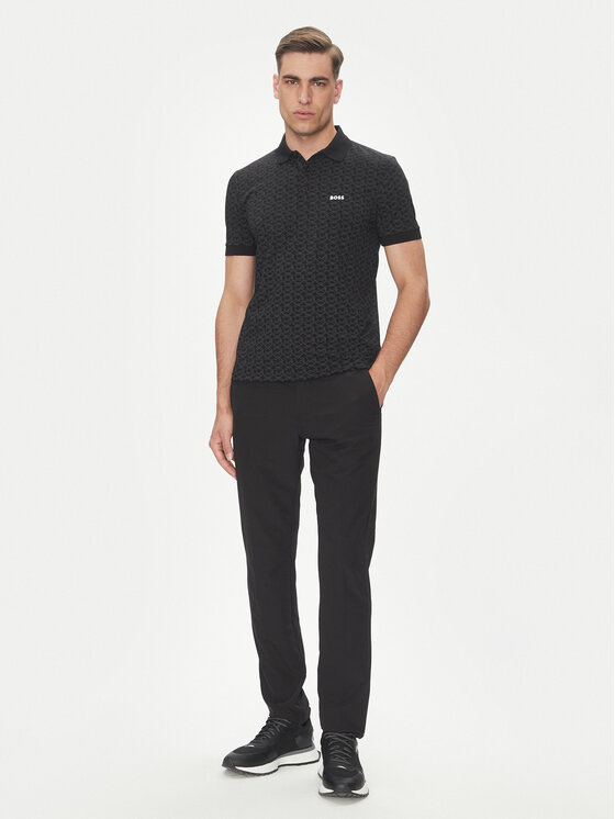 BOSS BOSS Poloshirt Paddy Striped C 50540719 Schwarz Regular Fit
