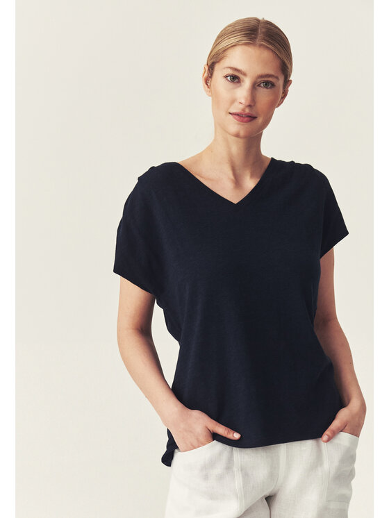 TATUUM TATUUM Blúzka SALMAZI Tmavomodrá Loose Fit