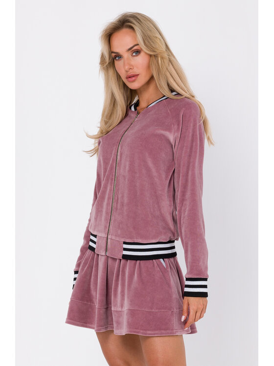 Made of Emotion Made of Emotion Bluza M766 Różowy Modern Fit