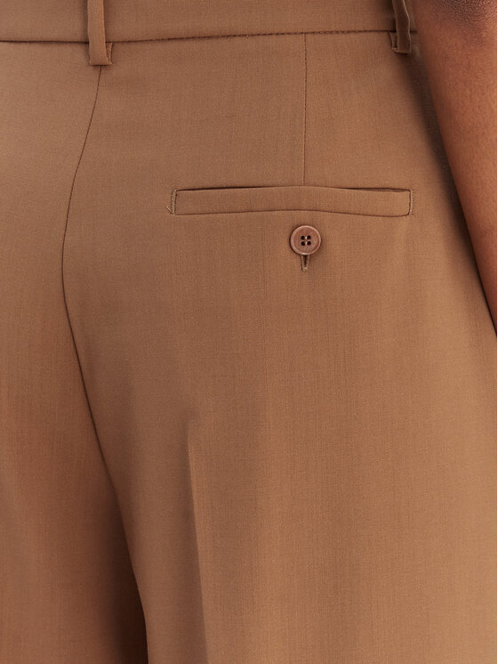 Weekend Max Mara Weekend Max Mara Palazzo hlače Visivo 2615131041 Rjava Relaxed Fit