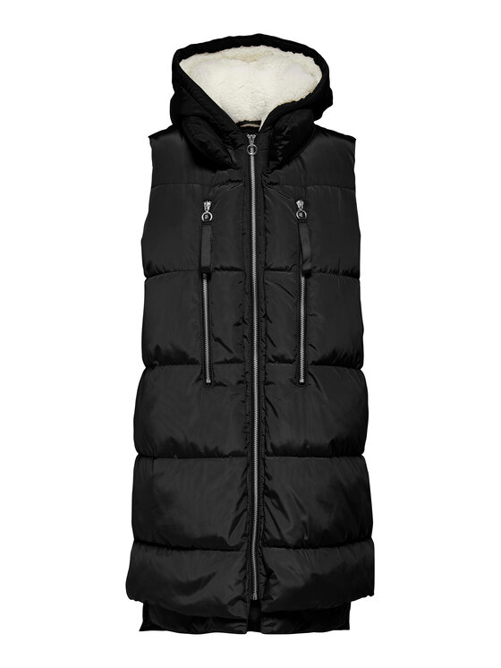 ONLY ONLY Bezrękawnik 15300259 Czarny Regular Fit