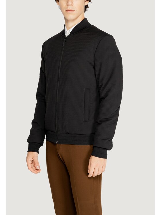 Antony Morato Antony Morato Giacca di pelle DOBBY TECHNO Nero Regular Fit