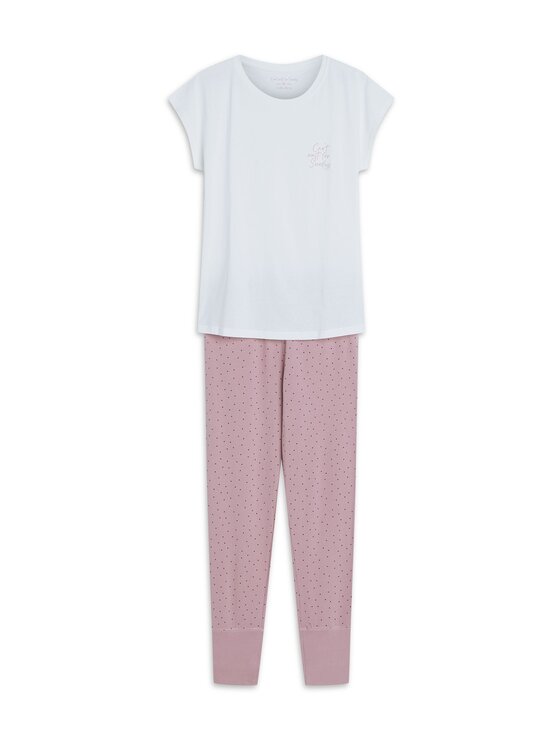 Esotiq Esotiq Piżama 42404 Biały Regular Fit