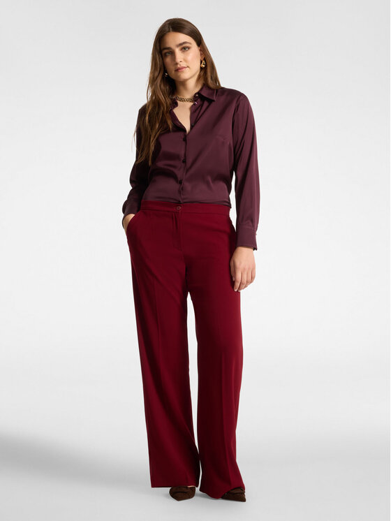 Elena Mirò Elena Mirò Camicia 5127P300366N039 Bordeaux Regular Fit