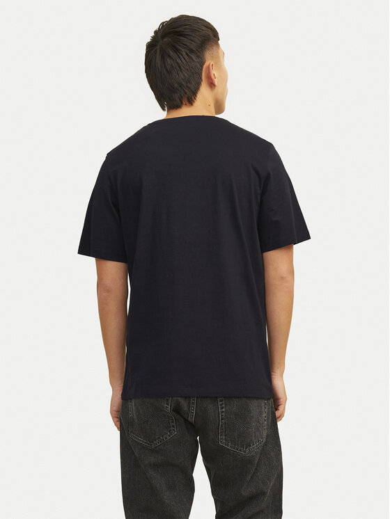 Jack & Jones Jack & Jones T-Shirt Corp Logo 12151955 Czarny Standard Fit