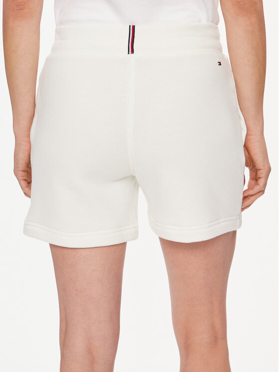 Tommy Hilfiger Tommy Hilfiger Szorty sportowe 1985 WW0WW38348 Écru