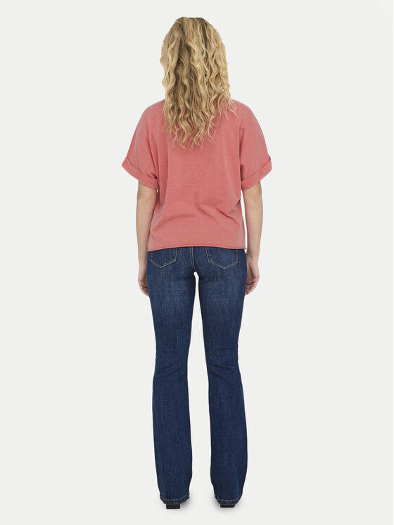 ONLY ONLY Тишърт Lucy 15316637 Розов Regular Fit