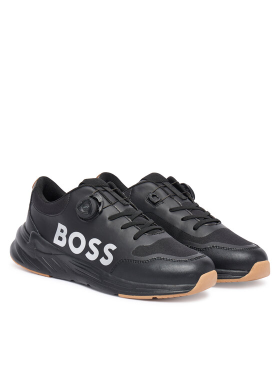 BOSS BOSS Sneakersy J52566 S Čierna
