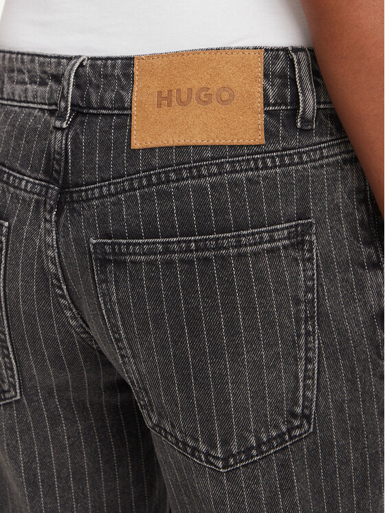 HUGO HUGO Jeansy Gelissa_3 50568482 Szary ciemny Bootcut Fit
