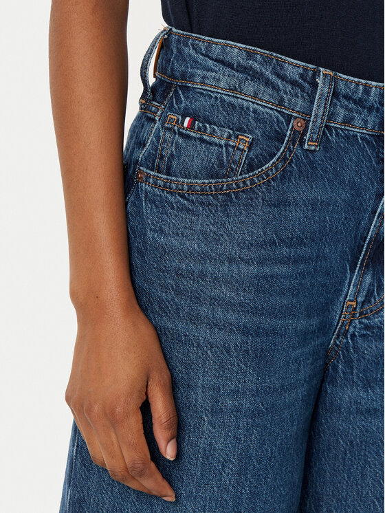 Tommy Hilfiger Tommy Hilfiger Farmer WW0WW43712 Sötétkék Wide Leg