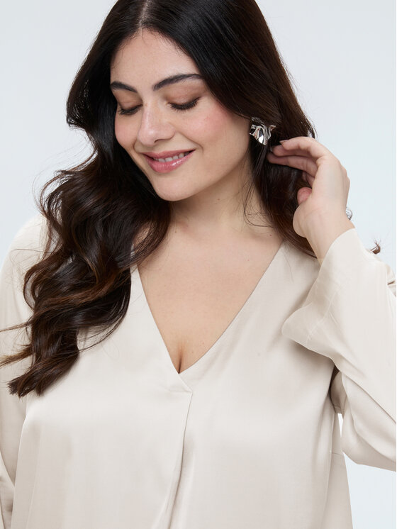 Fiorella Rubino Fiorella Rubino Bluzka 2025T002404N002 Biały A-Line Fit
