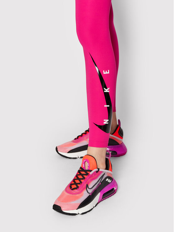 nike pink swoosh leggings