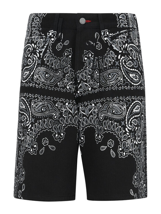 PHILIPP PLEIN PHILIPP PLEIN Pantaloncini di jeans 4395 Nero Regular Fit