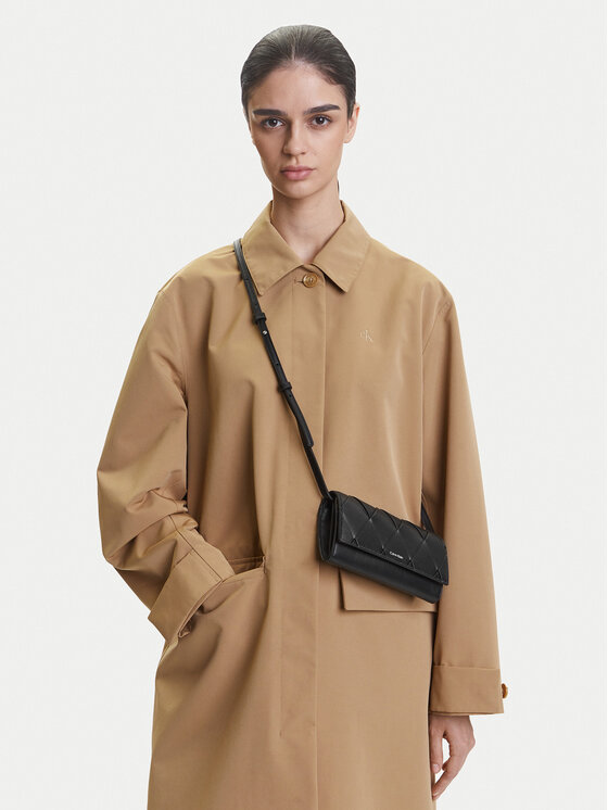 Calvin Klein Calvin Klein Дамска чанта Ck Woven Convertible Wallet Bag K60K612970 Черен
